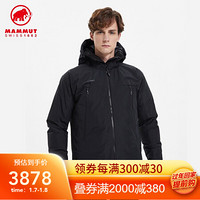 MAMMUT猛犸象Crater羽绒服750鹅绒防泼水软壳外套 黑色 XXL