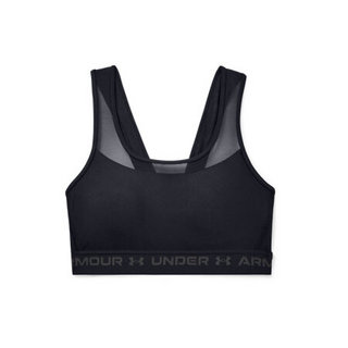 安德玛官方UA Crossback女子运动训练内衣—中强度Under Armour1360305 黑色001 L