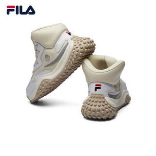 FILA x MIHARA 斐乐 老爹鞋2020秋冬新款高帮时尚运动男鞋豆豆鞋 米雾/雨云灰-FF 39