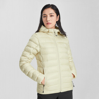 TheNorthFace北面羽绒服女户外防风保暖上新|4NAJ 11P/米色 M