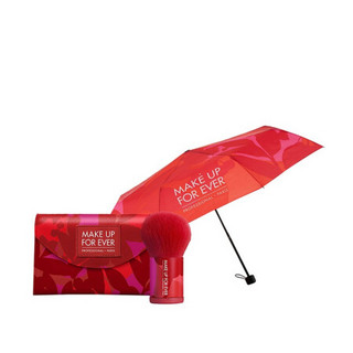 玫珂菲（MAKE UP FOR EVER） 蜜粉刷  多功能用途 自然光泽妆容  #124 昕动限量版 （带刷包）+雨伞