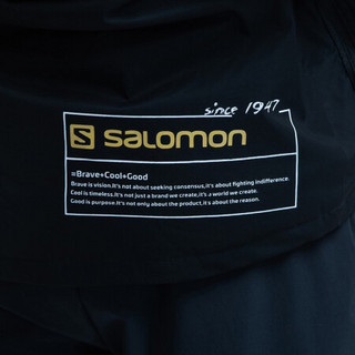 萨洛蒙（Salomon）男款  户外运动舒适保暖透气鹅绒连帽羽绒外套 LO DOWN JKT 黑色 201017 M