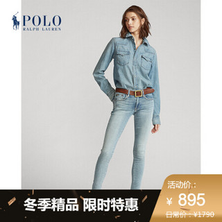 Ralph Lauren/拉夫劳伦女装 经典款Tompkins紧身牛仔裤21371 400-蓝色 25 S