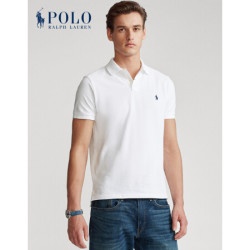 RALPH LAUREN 男装 2020年秋季定制修身版型网格网球衫12673 100-白色 M