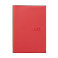 无印良品 MUJI 优质纸月周记笔记本/2020年12月开始 红色 148mm×210mm