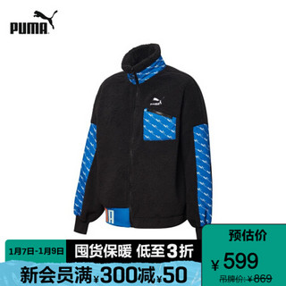 PUMA彪马官方 娜扎同款新款女子复古仿羊羔绒外套 SHERPA 532166 黑色-01 L