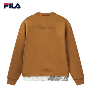 FILA X 3.1 PhillipLim斐乐官方套头卫衣男子2020冬季新款套头衫 焦茶棕-BN 170/92A/M