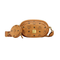 MCM 男女中性干邑色人造革Essential Visetos Original单肩多功能斜挎包 MWRBSSE01CO001