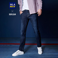 HLA海澜之家牛仔裤男简约风格弹力舒适长裤HKNAD3R120A牛仔蓝(C0)170/74A(30)