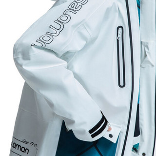 萨洛蒙（Salomon）女款 户外运动防水透气高弹保暖滑雪服AOP POC JKT W 白色202002 XL