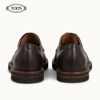 托德斯 TOD'S 2020春夏 男士牛皮系带鞋 礼盒礼品 深褐色 41.5