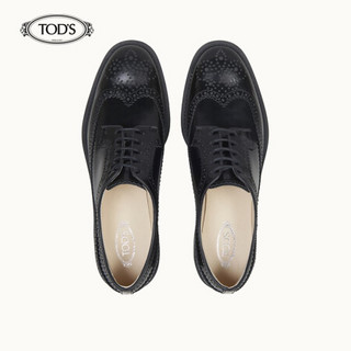 托德斯 TOD'S 2020秋冬 女士牛皮系带鞋 礼盒礼品 黑色 36