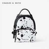 CHARLES＆KEITH2021春季CK2-60150926女士拉链手提单肩包双肩包 White白色 S