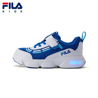 FILA KIDS 儿童跑步鞋2020年秋冬季新款休闲运动鞋小童男女童 骑士蓝/斐乐白-BU-男 29码/内长18.0cm