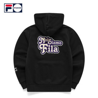 FILA FUSION斐乐连帽卫衣女子2020冬季新款休闲套头衫基础版型 深黑-BK 175/92A/XL