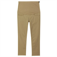 无印良品 無印良品 MUJI 孕妇 棉超弹紧身裤 九分长 米色 XS