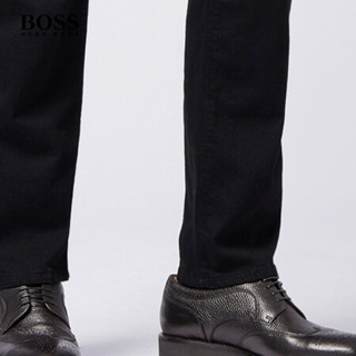 HUGO BOSS雨果博斯男士经典款常规版型休闲牛仔裤 007-黑色 34/34