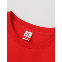 小猪班纳女童长袖连衣裙2020秋新款儿童红色荷叶边裙子中大童 经典红 110cm