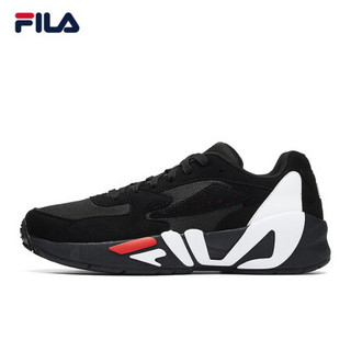 FILA 斐乐官方 男子跑步鞋2020新款休闲鞋潮流运动鞋男 黑色-BK 41