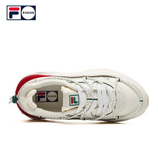 FILA FUSION 斐乐女子老爹鞋2020秋冬新款运动鞋休闲圣诞款JOGGER 灰/红/绿-GG 39