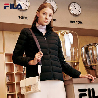 FILA 斐乐官方 女士羽绒服 2020年秋冬季新款保暖运动薄款外套女 传奇蓝-NV 165/84A/M