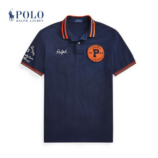 Ralph Lauren/拉夫劳伦男装 2020年秋季定制修身老虎网眼布网球衫12930 410-海军蓝 L