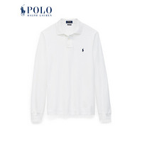 Ralph Lauren/拉夫劳伦男装 经典款纯色网布Polo衫 10251-C E86-白色 XXL