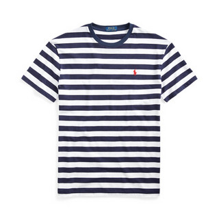 Ralph Lauren/拉夫劳伦男装 经典款定制修身版型条纹T恤11897 400-蓝色 XS