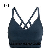 安德玛官方UA Seamless女子运动内衣—低强度Under Armour1357232 蓝色467 L