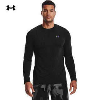 安德玛官方UA RUSH Seamless男子运动训练长袖T恤Under Armour1361135 黑色001 L