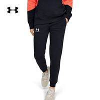 安德玛官方UA Rival女子训练运动长裤Under Armour1351888 黑色001 XL