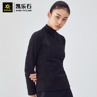 凯乐石（KAILAS）女款POLARTEC贴身套头抓绒衣 KG220518 黑色 S