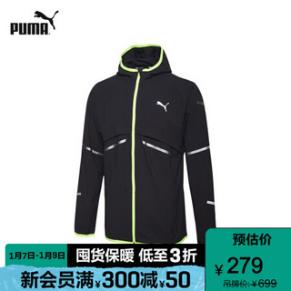 PUMA彪马官方 男子跑步训练健身外套 RUNNER 518958 黑色 01 XL