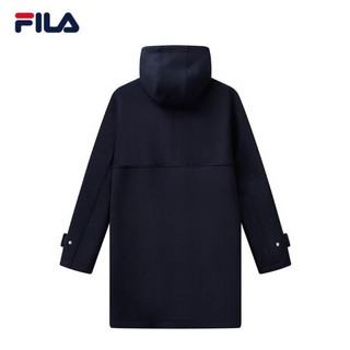 FILA 斐乐官方 男士针织上衣2021年春季新款长袖休闲运动外套 传奇蓝-NV 170/92A/M