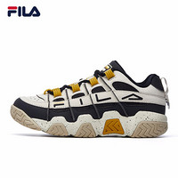 FILA 斐乐官方篮球鞋女篮球文化鞋复古面包鞋 运动鞋低帮球鞋 燕麦色/黑-OB 37.5