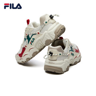 FILA 斐乐官方 猫爪鞋女鞋 老爹鞋2021年春季新款休闲运动鞋FLUID 斑鸠黄-TS 38