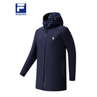 FILA 斐乐 ATHLETICS男士针织上衣2021年春季专业运动健身服外套 宝蓝-NV 175/96A/L