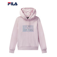 FILA 斐乐官方连帽卫衣女子2020冬季新款休闲时尚运动套头衫基础 酡颜紫-VT 175/92A/XL