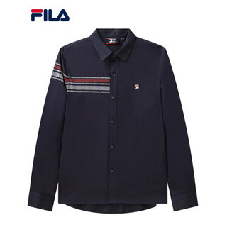 FILA 斐乐 X 3.1 Phillip Lim男士衬衫2021年联名长袖上衣 传奇蓝-NV 180/100A/XL