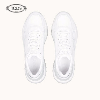 TOD'S  女士牛皮运动鞋 休闲鞋 礼盒礼品 白色 37.5