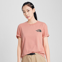 TheNorthFace北面短袖T恤情侣款户外舒适透气上新|4UCG R13/粉色 L