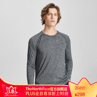 TheNorthFace北面长袖T恤男户外舒适透气上新|4NA7 DYZ/深灰色 M