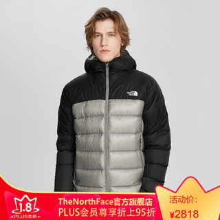 TheNorthFace北面羽绒服男户外保暖防泼水上新|4N9X GVV/灰色/黑色 S