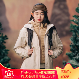 TheNorthFace北面冲锋衣女户外防水透气上新|4N9V 11P/米色 XL