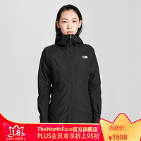 TheNorthFace北面硬壳夹克女户外防水透气上新|4N9S JK3/黑色 M