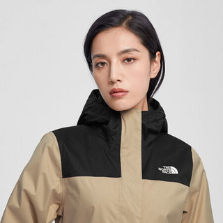 TheNorthFace北面冲锋衣女户外防水透气上新|4U7T TS3/卡其色 XL