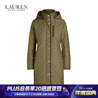 Lauren/拉夫劳伦女装 2020年秋季菱形绗缝连帽夹克60367 250-棕色 M