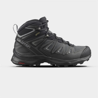 萨洛蒙（Salomon）女款 户外运动防水透气中帮登山徒步鞋 X ULTRA 3 MID GTX 磁铁灰 404756 UK4.5(37 1/3)