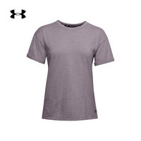 安德玛官方UA Charged Cotton女子运动短袖T恤Under Armour1355585 紫色585 XL