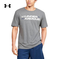 安德玛官方UA Branded男子运动短袖T恤Under Armour1351921 灰色035 XXL